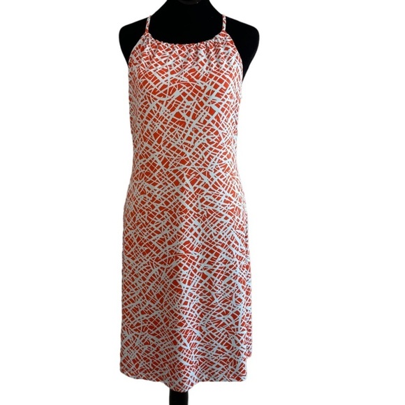 J. Mclaughlin Geometric Halter Midi Dress Women's Size XS - Picture 1 of 7